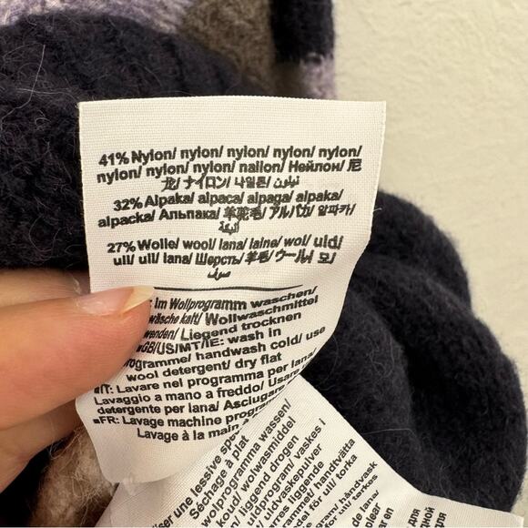 Closed Colorblocked Alpaca Wool Blend Oversized Cardigan - Picture 13 of 16